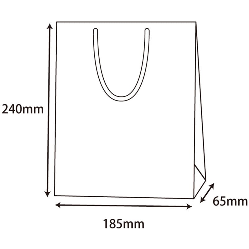 42171 ブライトバッグ MM 紫紺 cotta 幅185mm奥行65mm高さ240mm 1枚(300枚)