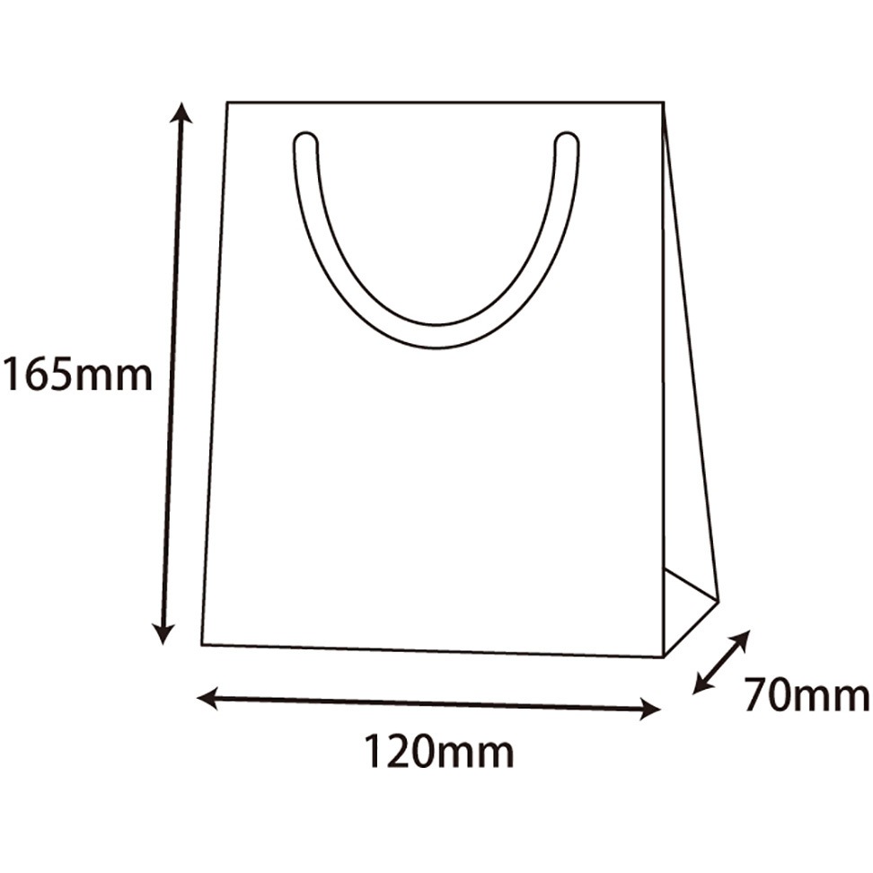 42185 ブライトバッグ 黒 cotta 幅120mm奥行70mm高さ165mm 1枚(600枚)