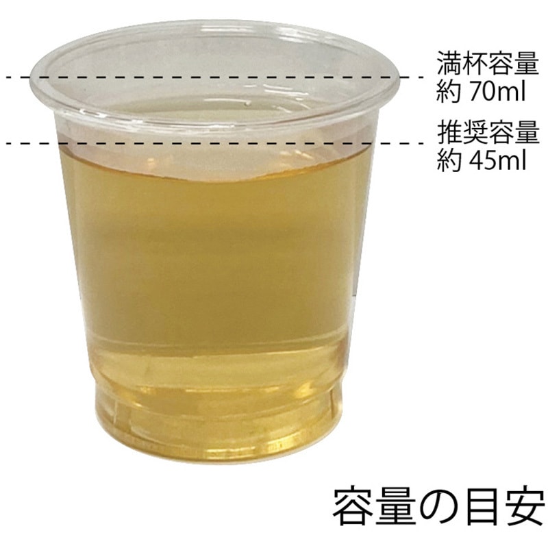 42393 透明カップA-PET 2オンス 口径52 1個(3000個) cotta 【通販モノタロウ】