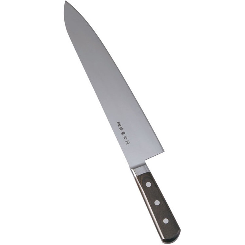 45989 堺孝行 日本鋼(ツバ付)洋出刃30cm 1本(1本) cotta 【通販モノタロウ】