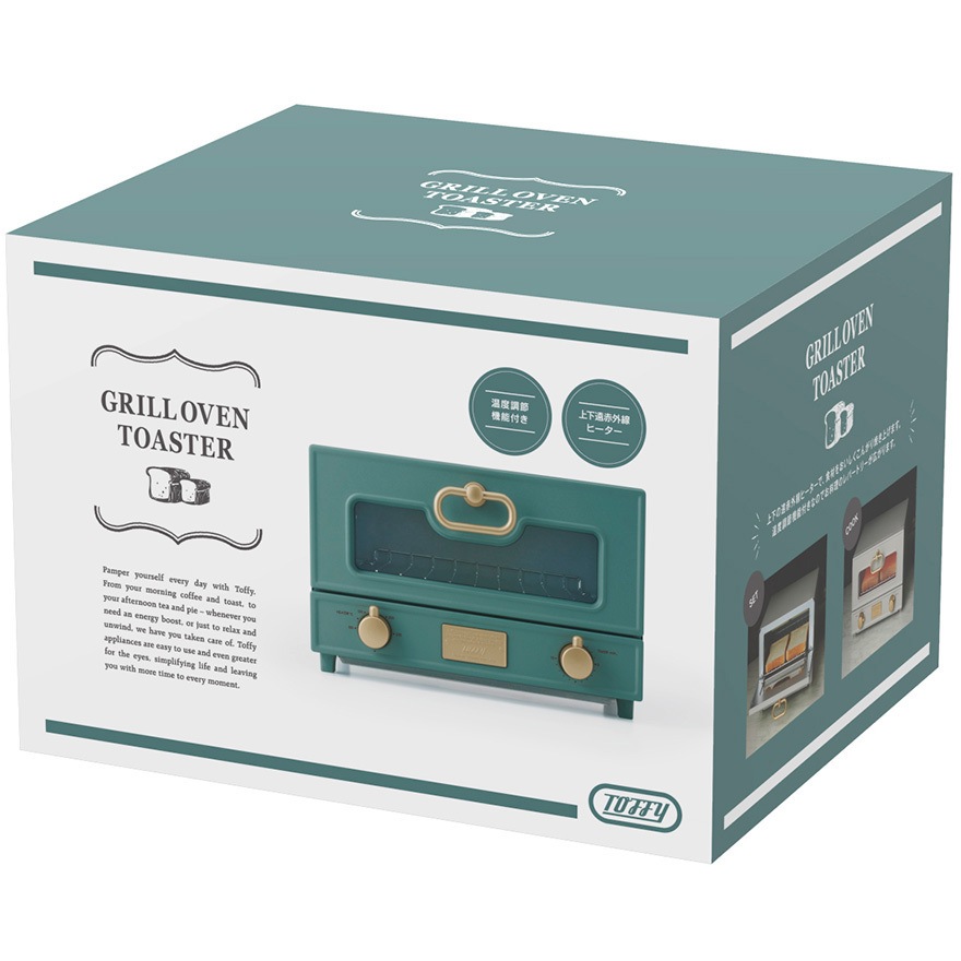 toffy GRILL OVEN TOASTER スレートグリーン Toffy グリルオーブントースター ｜ Toffy公式オンラインショップ