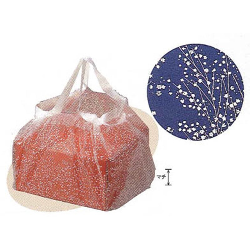 50688 メルシーバックデコ かすみ草 白 cotta 幅430mm奥行240mm高さ235mm 1枚(100枚)