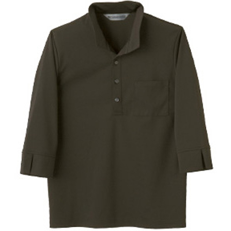 58970 ニットシャツMC2715カーキ(男女兼用・七分袖)M 1枚(1枚) cotta 【通販モノタロウ】