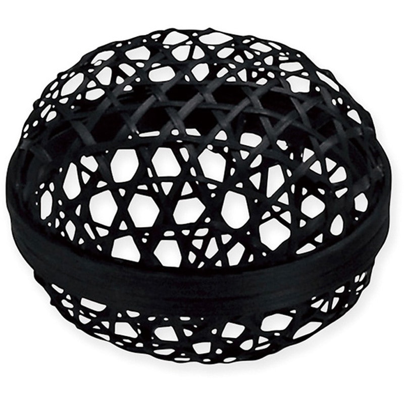 99552 カゴ 六ツ目編マリモ篭13 黒 1個(10個) cotta 【通販モノタロウ】