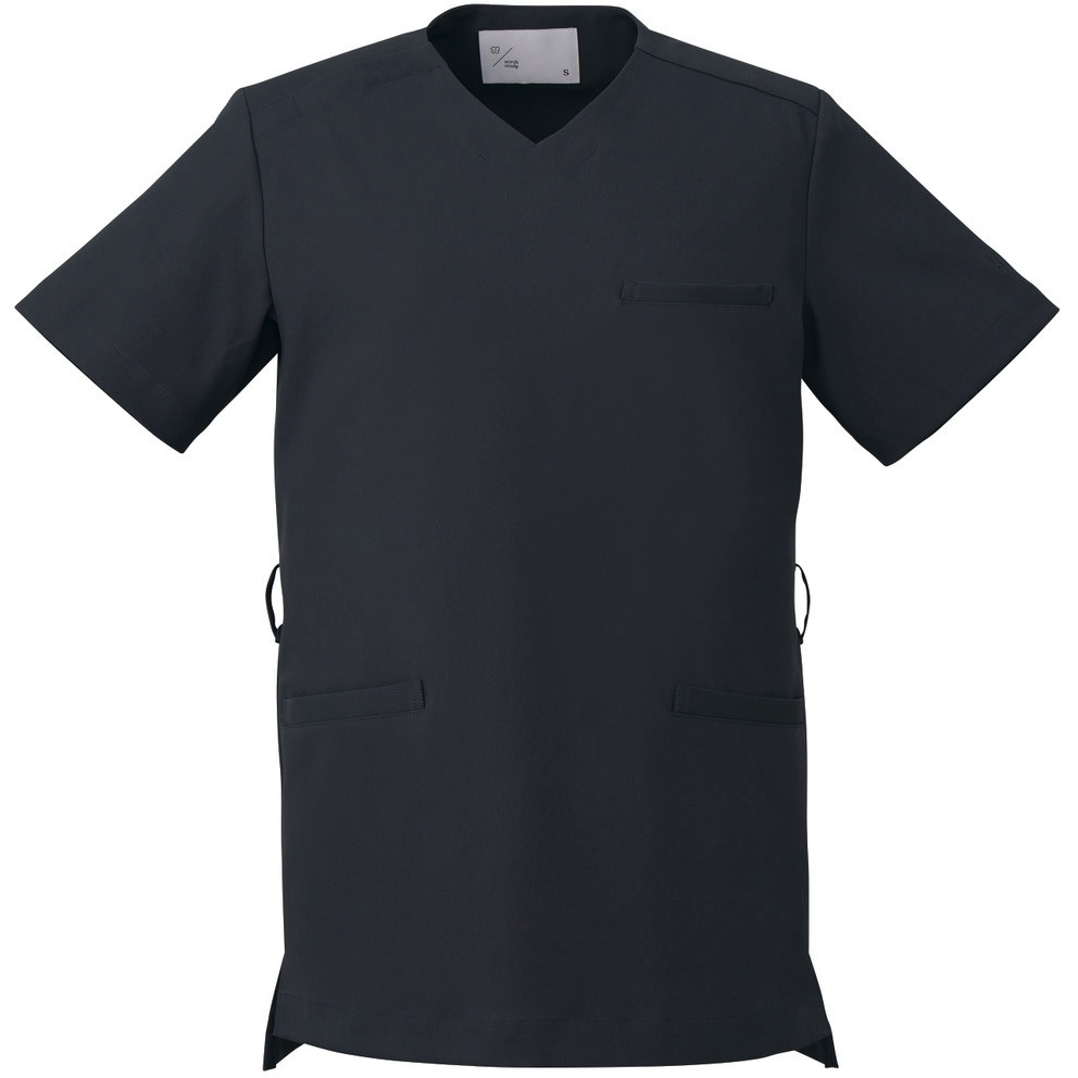 UM502-BK-LL スクラブ 兼用 半袖 住商モンブラン チャコールブラック色   UM502-BK-LL 5,318円