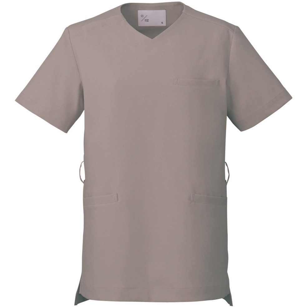 UM502-WG-S スクラブ 兼用 半袖 住商モンブラン ウォームグレー色   UM502-WG-S