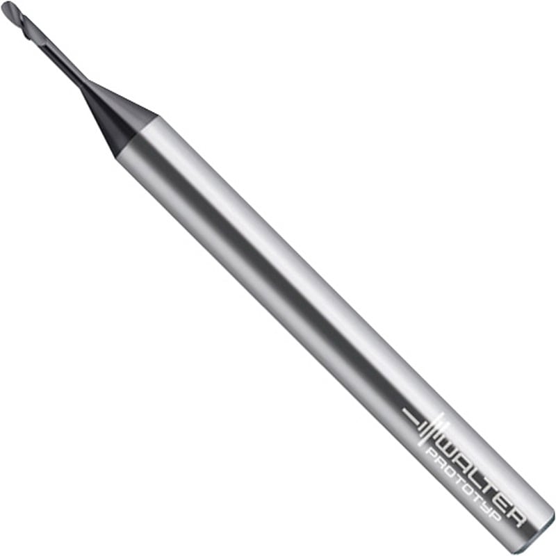 H404691-0.6-1.5 超硬ミニボールノーズエンドミル ロングリーチ ノンコート プロトティップ シャンク径3mm