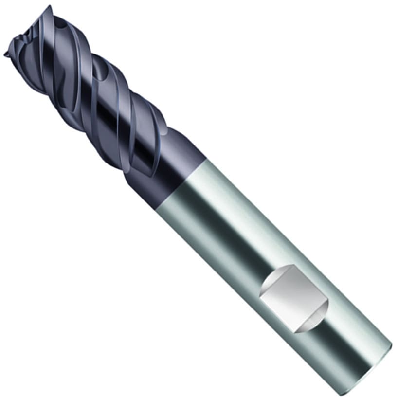 MC326-08.0W4B-WK40TF 超硬エンドミル(汎用型高送りエンドミル) プロトティップ TiAlN ねじれ角50° 4枚刃 刃径8mm