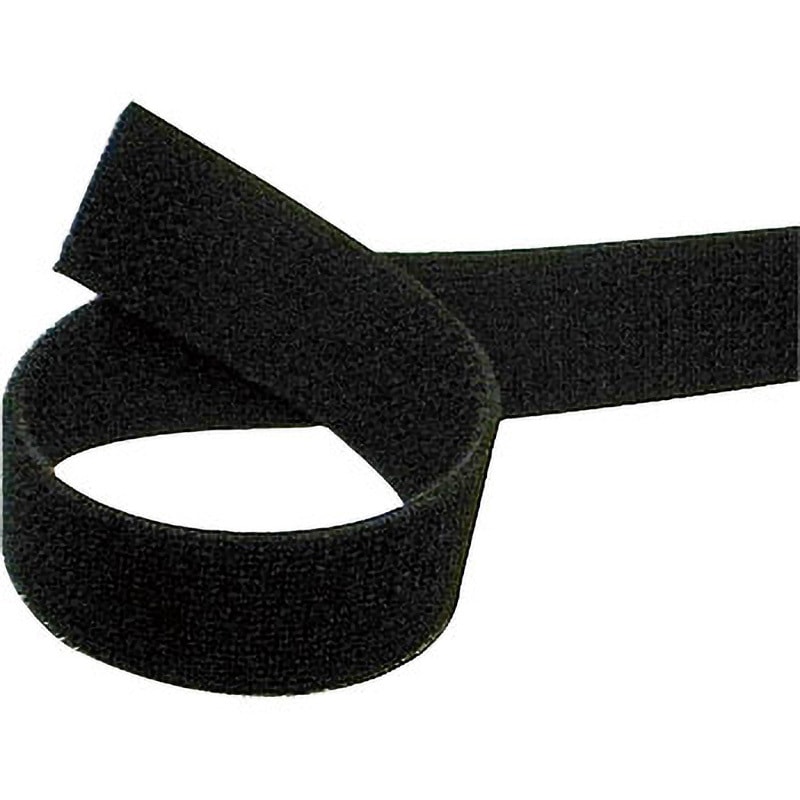 F9980Y 両面マジックテープ(簡単結束) 黒 25m クラレファスニング 幅