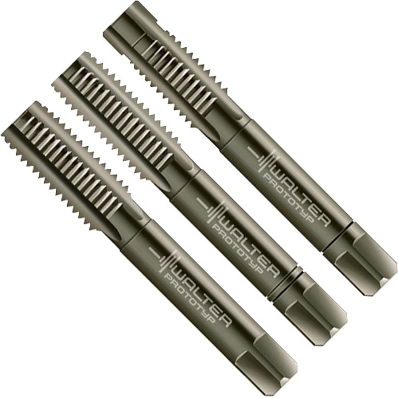 30016-M10 HSS-Eハンドタップセット NIDコート(メートルねじ) ワルター 精度6HX 呼び寸法M10ピッチ1.5mm