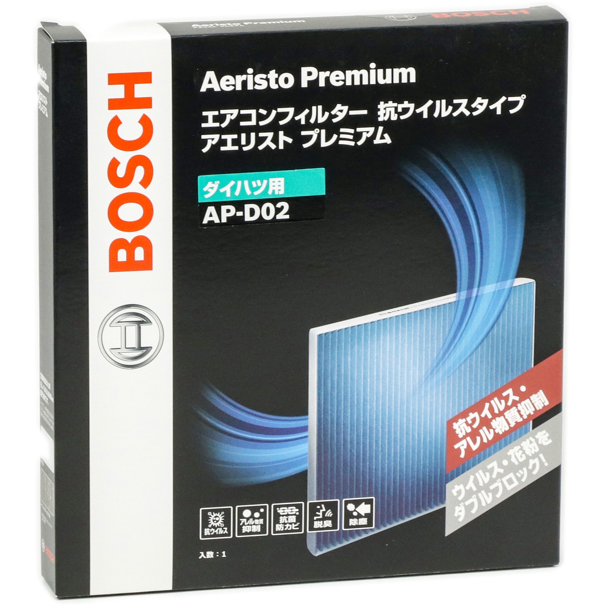 AP-D02 エアコンフィルター アエリストPremium(国産車用) 1個 BOSCH