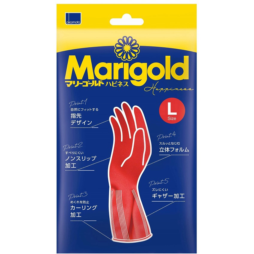 マリーゴールドハピネス オカモト[安全靴・作業靴] レッド色 サイズL 1