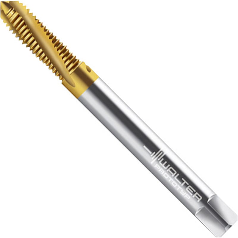 2041015-M4 HSS-E-PMマシンタップ TINコート(メートルトねじ) ワルター 精度6HX 呼び寸法M4ピッチ0.7mm  2041015-M4