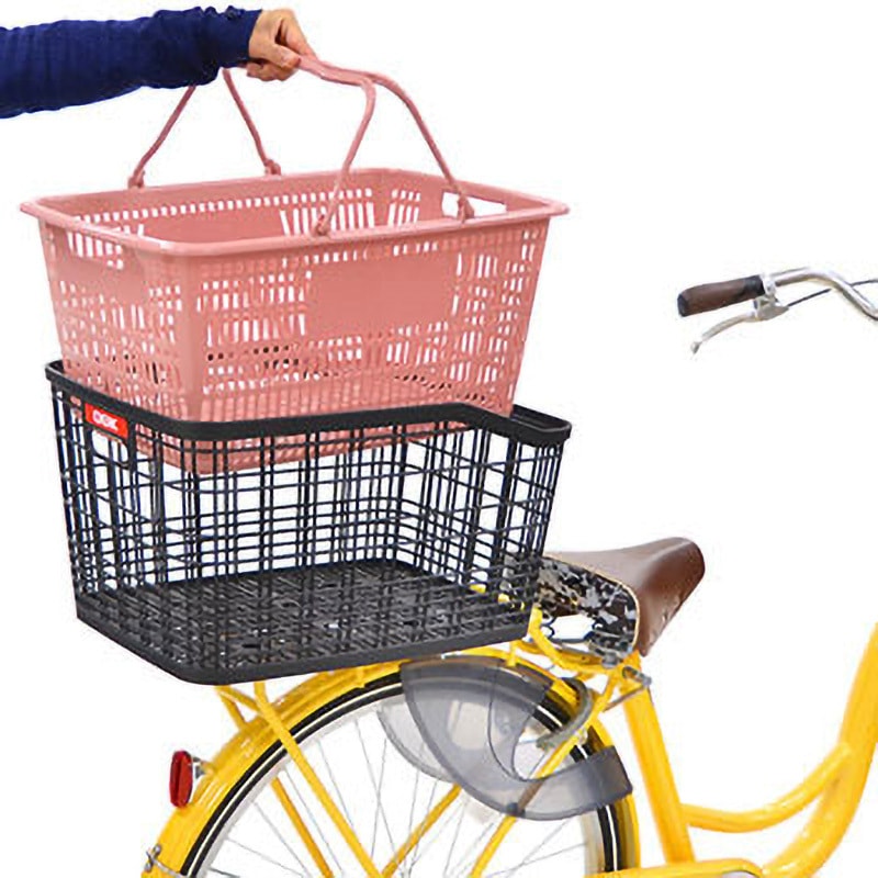 のりすけ　Ghbm✖︎OVY リバーシブル RB-052 大容量うしろ用バスケット OGK技研 ブラック色 RB-052 - 【通販