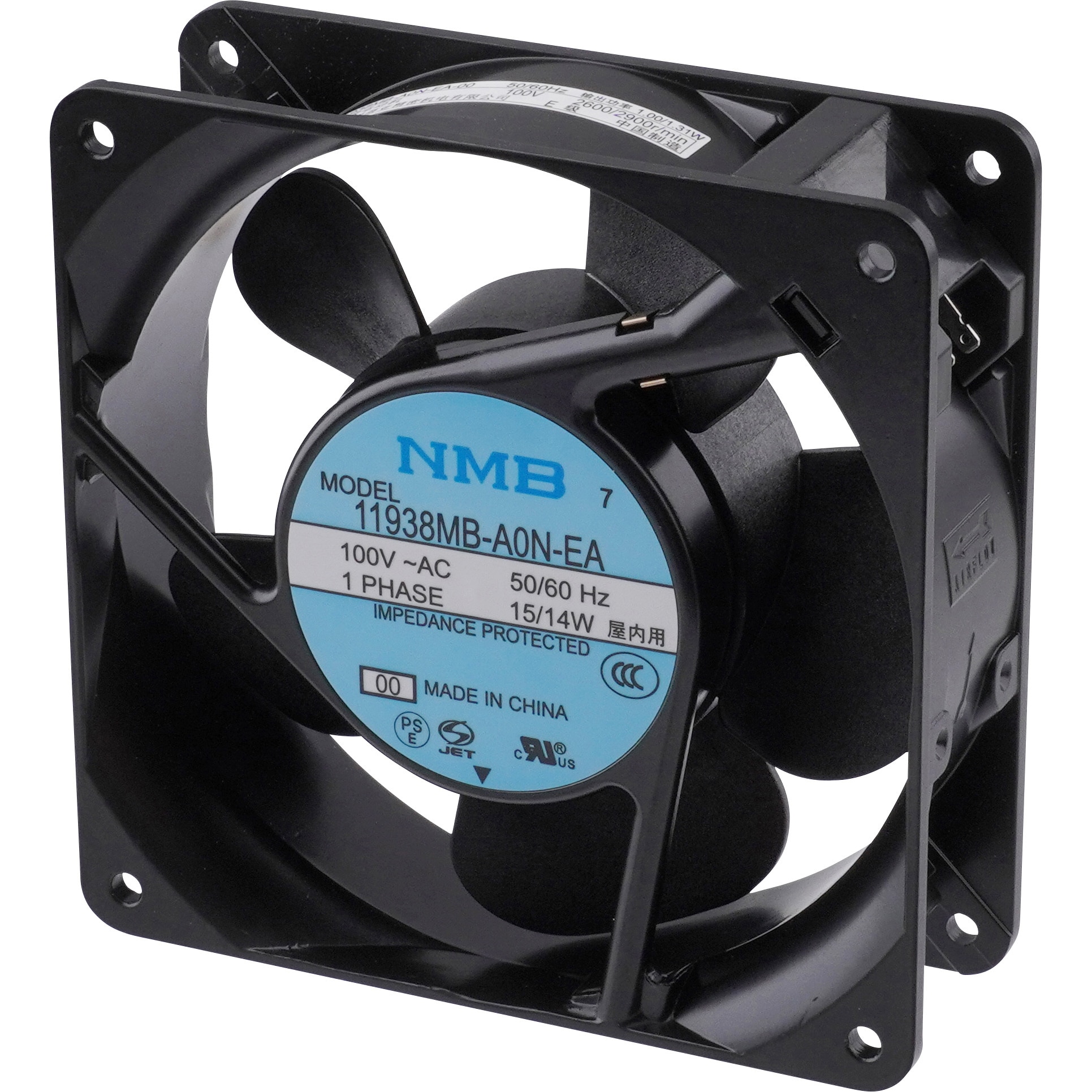 11938MB-A0N-EA-00 ACファンモータ NMB(ミネベア) AC100V 取付角