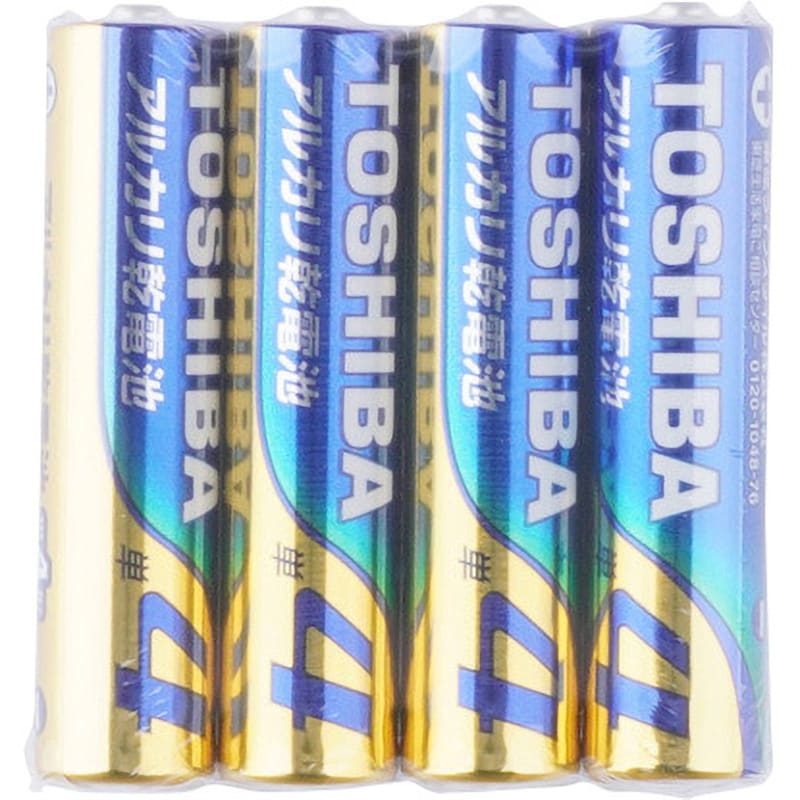 LR03L 4CP アルカリ乾電池 単4形 東芝 電圧1.5V 1パック(4本