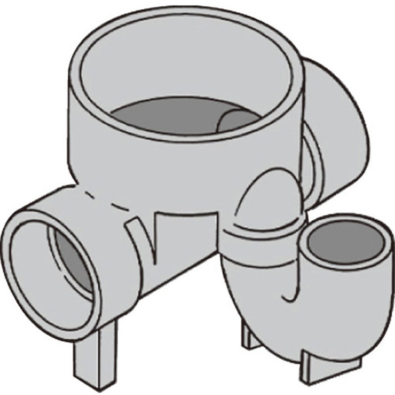 M-UT左100X100S-200 ビニマス M 100-200 トラップ(UT) 1個 前澤化成工業 【通販モノタロウ】