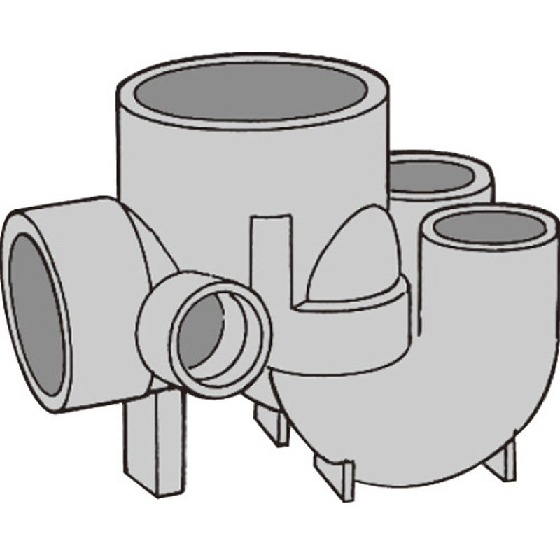 MX-UTKW100X50S-150 ビニマス 起点2本トラップ(MX-UTKW) 1個 前澤化成工業 【通販モノタロウ】