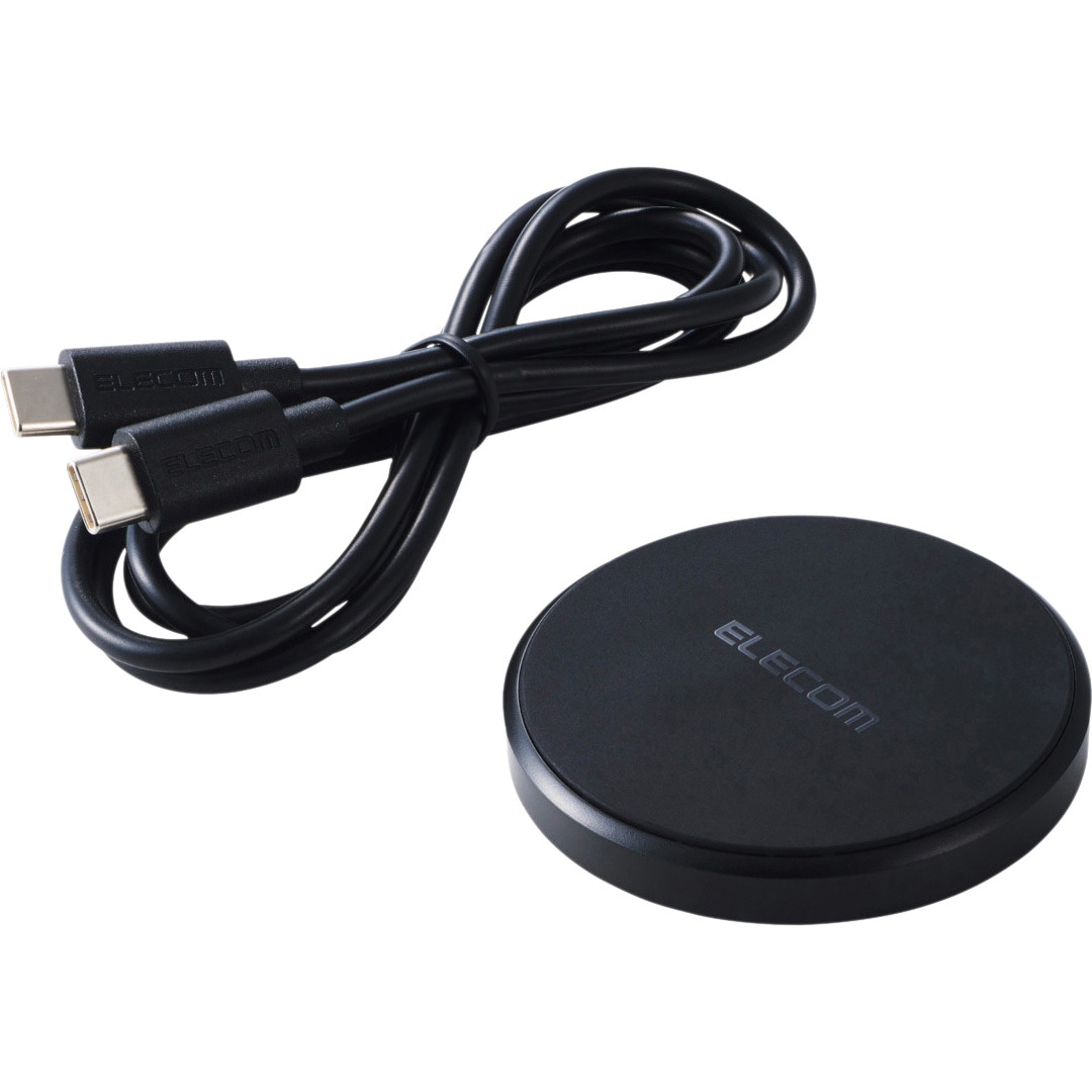 EC-QA27BK ワイヤレス充電器 Qi 認証 10W / 7.5W/5W 卓上 充電器