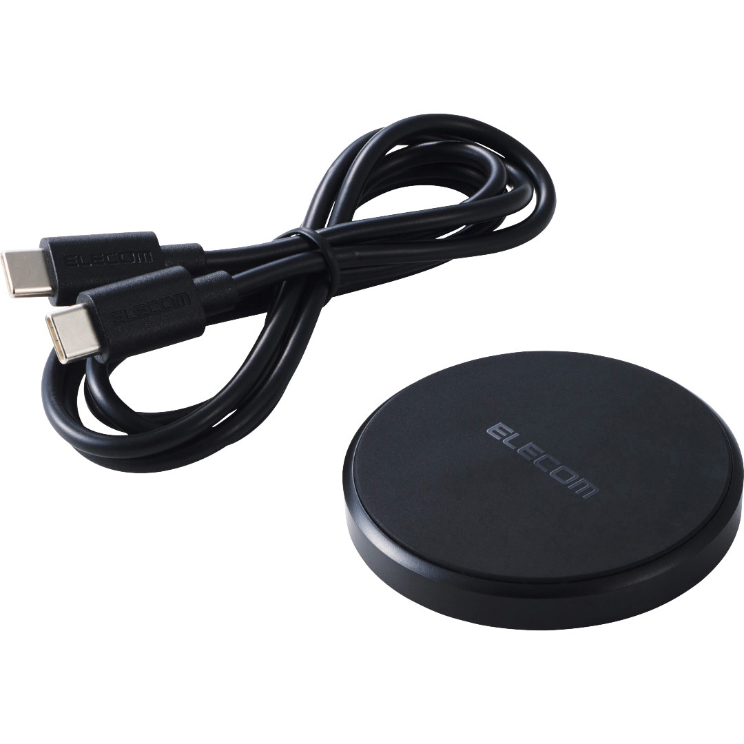 ワイヤレス充電 EC-QA27BK ワイヤレス充電器 Qi 認証 10W / 7.5W/5W 卓上 充電器