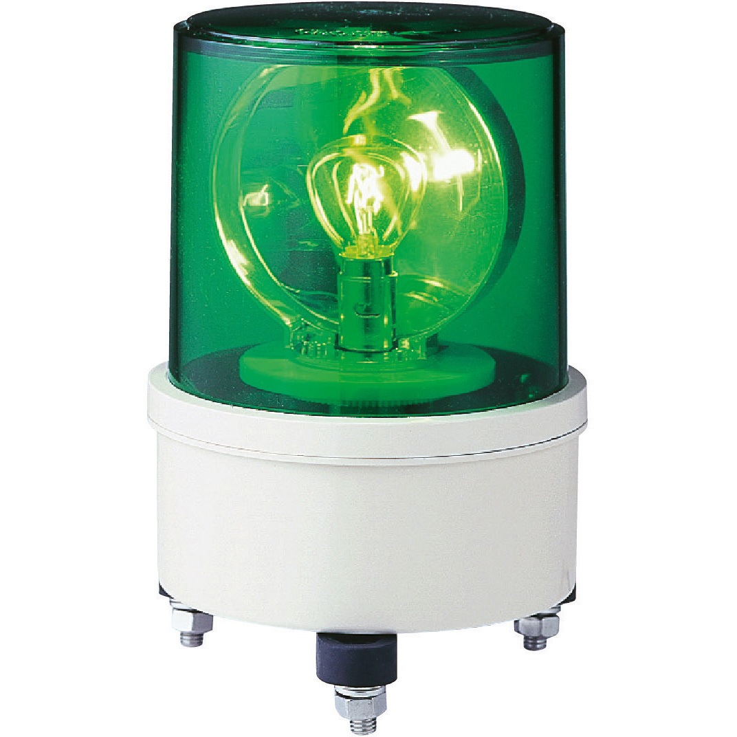 AM-100G 中型 電球回転灯 Φ130 AMシリーズ シュナイダーエレクトリック 緑色