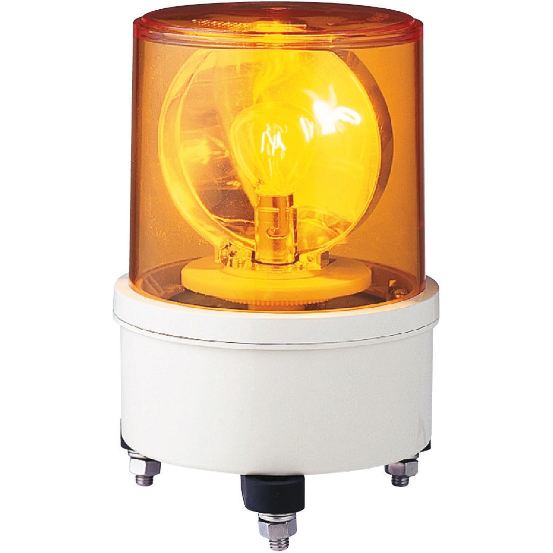 AM-200Y 中型 電球回転灯 Φ130 AMシリーズ シュナイダーエレクトリック 黄色   AM-200Y