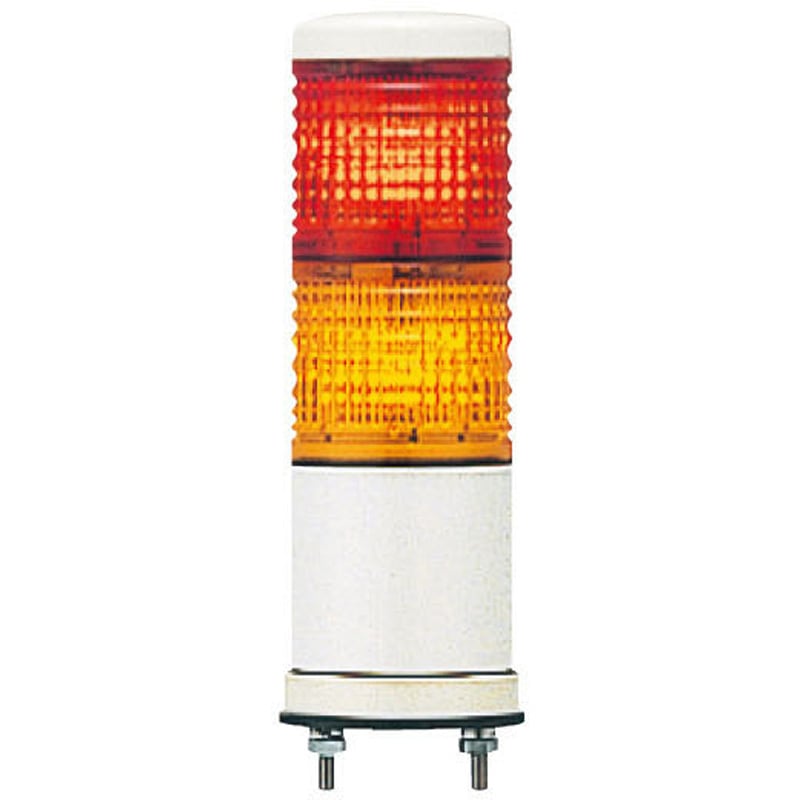 LOUGB-24-2(RY) 積層式LED表示灯 Φ40 LOUGシリーズ(ブザー付き) 直付 シュナイダーエレクトリック 2段 直付け 赤 黄色 取付径30mm
