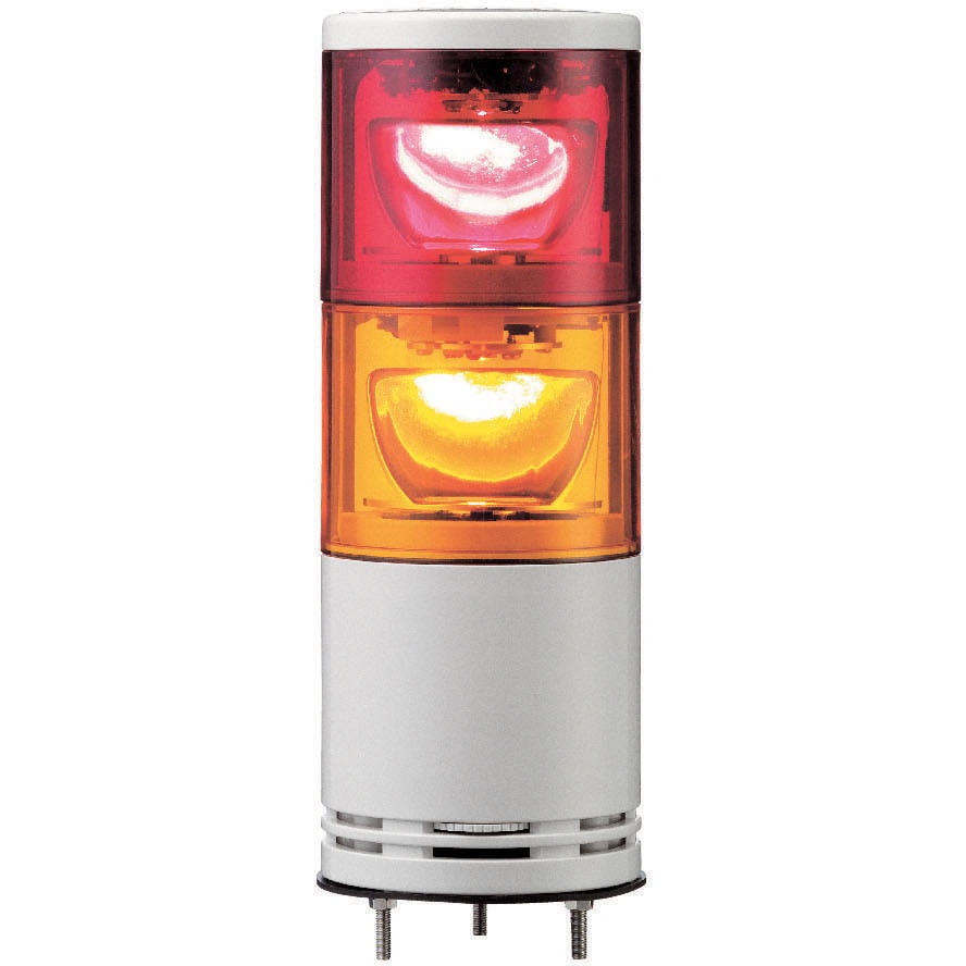 UTLR-12-2(RY) 積層式パワーLED回転灯 Φ100 UTLRシリーズ アロー(シュナイダーエレクトリック) 2段 直付け 音色なし 取付径70mm
