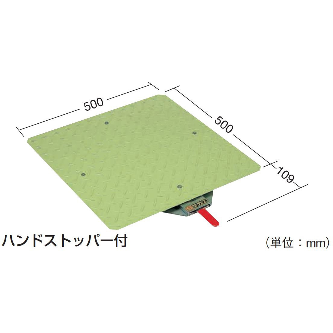 KS-50STN クルクル回転盤(スチール製/スチール天板t2.3mm仕様) サカエ