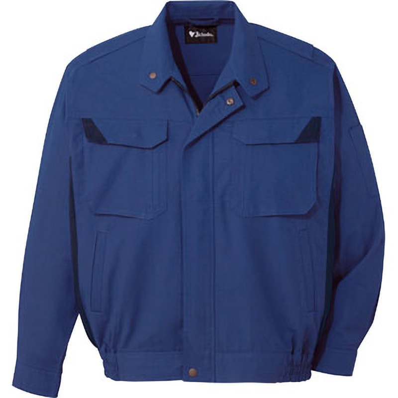 86400 難燃長袖ブルゾン 86400 自重堂 ブレバノ・プラス ダークブルー色 5L着丈72cm