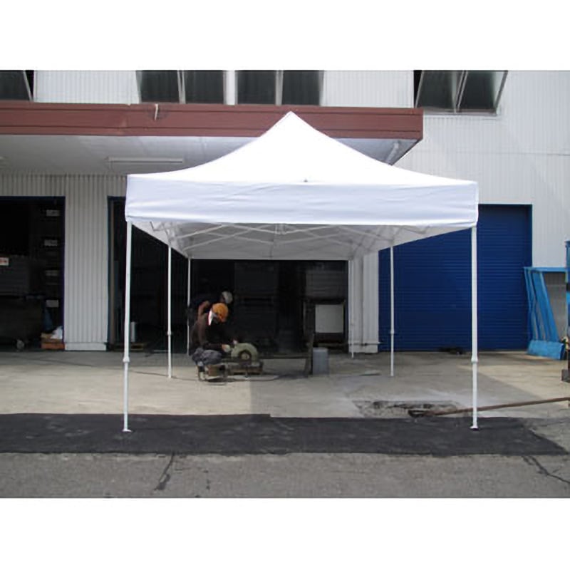 RAIMU(来夢):イージーアップ デラックスシリーズ(スチールフレーム) 2.5m×2.5m ホワイト DX25-17-WH(メーカー直送品) RAIMU(来夢):イージーアップ デラックスシリーズ(スチールフレーム