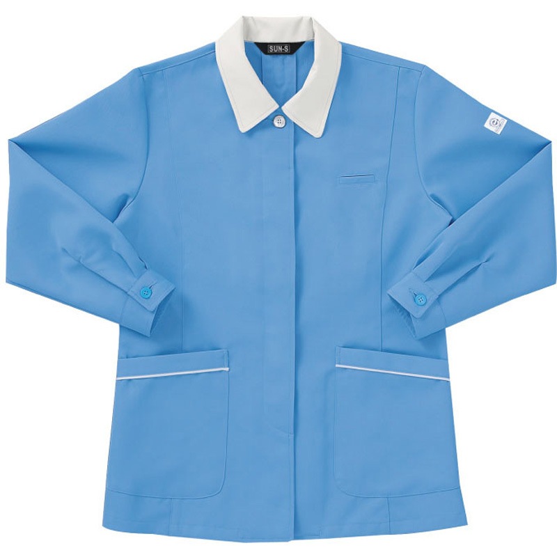 WA14112 長袖スモック サンエス サイズS着丈66cm  WA14112