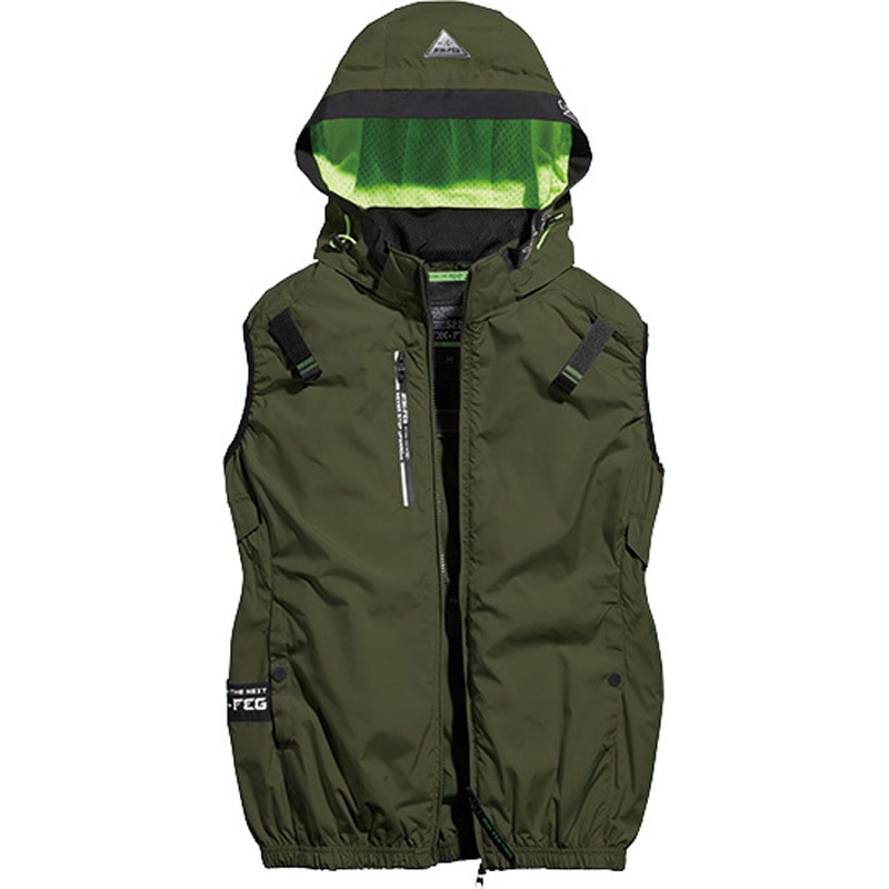 05432 05432アイスエアダクトフードリベルベスト S-AIR(シンメン) ダークオリーブ色 サイズ4L 4,858円