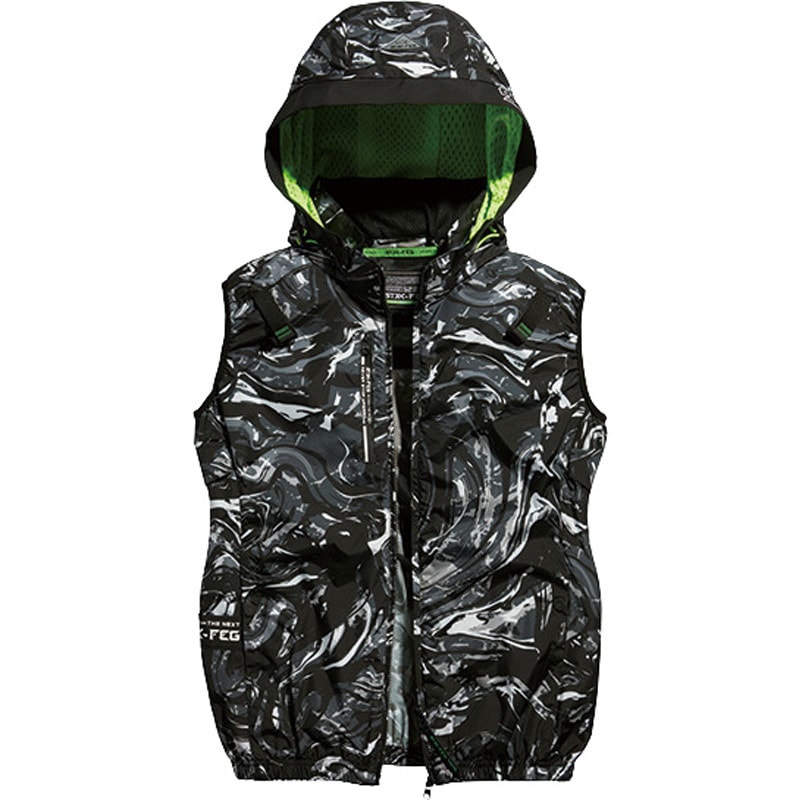 05432 05432アイスエアダクトフードリベルベスト S-AIR(シンメン) アブストラクトブラック色 サイズ4L 5,128円