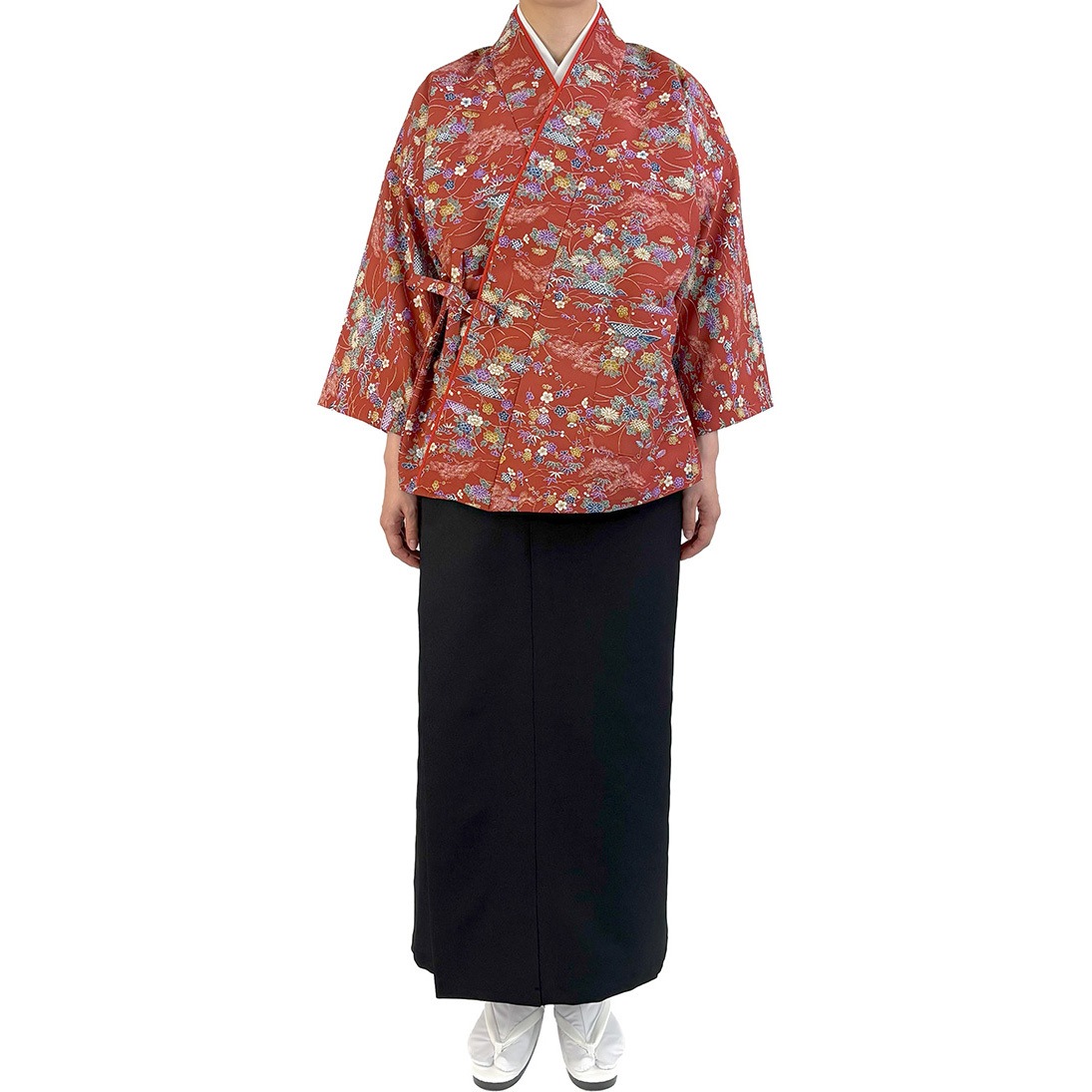 OD204 二部式きもの(上) 茶衣着 和服 ユニフォーム サーヴォ(旧:サン