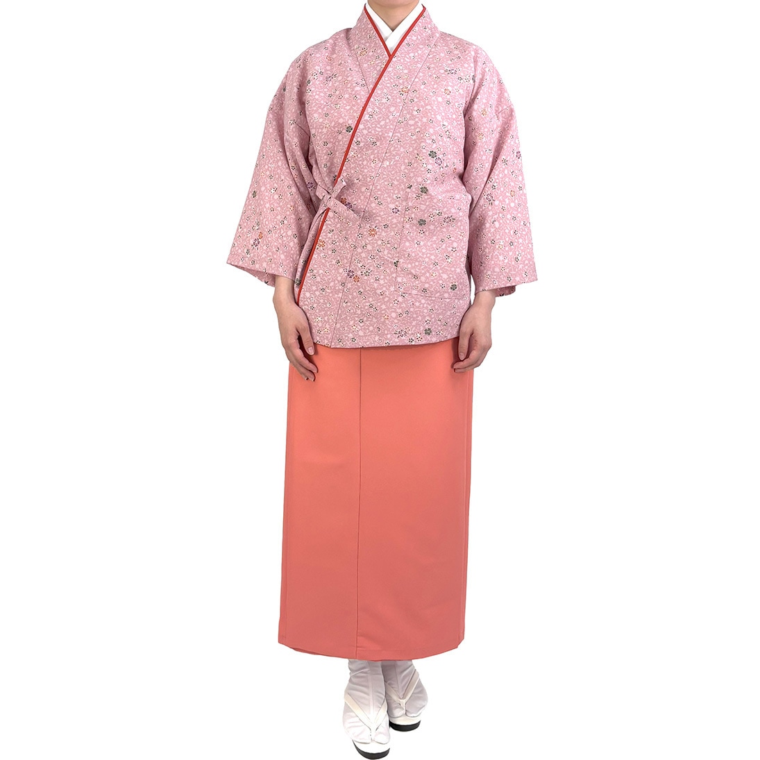 OD246 二部式きもの(上) 茶衣着 和服 ユニフォーム サーヴォ(旧:サン