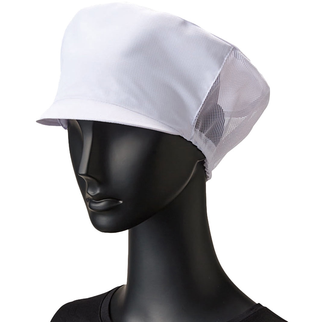 SZ5001-W キャスケット メッシュ 食品工場 衛生帽子 サーヴォ(旧:サン