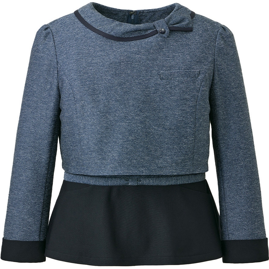 GOBL-2504-K7 [長袖]プルオーバー サーヴォ(旧:サンペックスイスト) GRACE KNIT/ グレイス・ニット 高通気 ネイビー色 サイズ7  GOBL-2504-K7