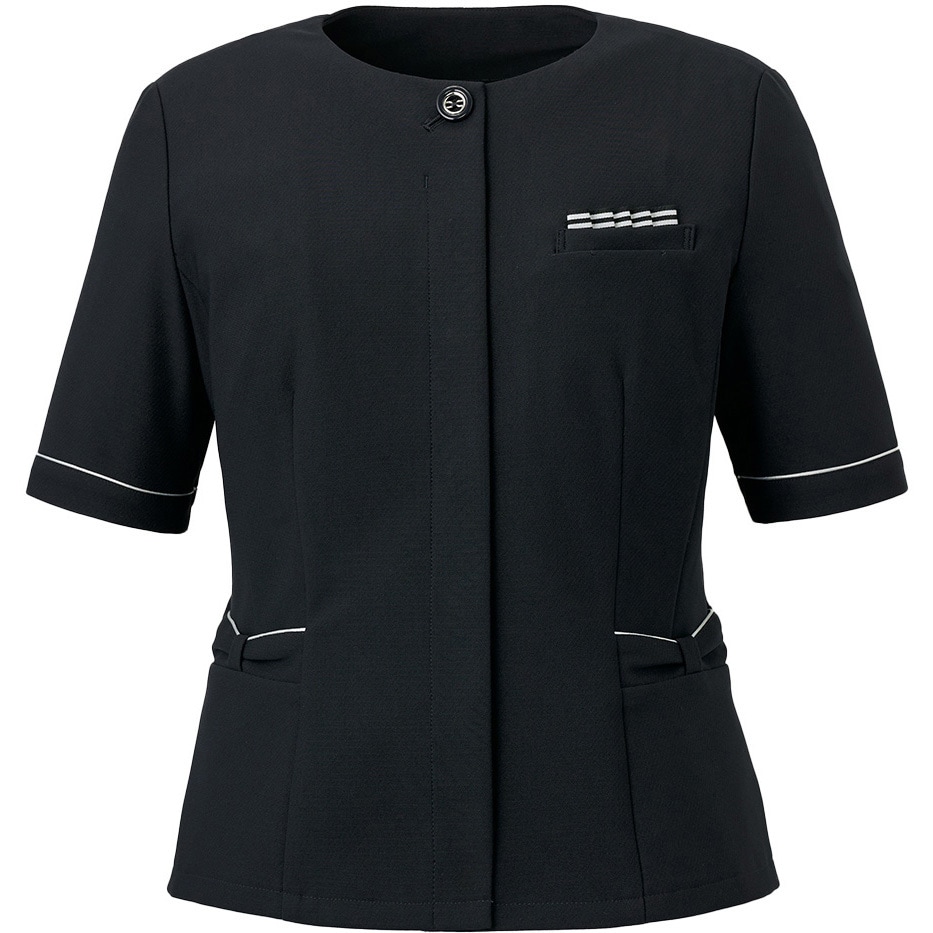 GOBL-2506-K3 [半袖]オーバーブラウス サーヴォ(旧:サンペックスイスト) 吸汗・ストレッチ ネイビー色 サイズ5  GOBL-2506-K3