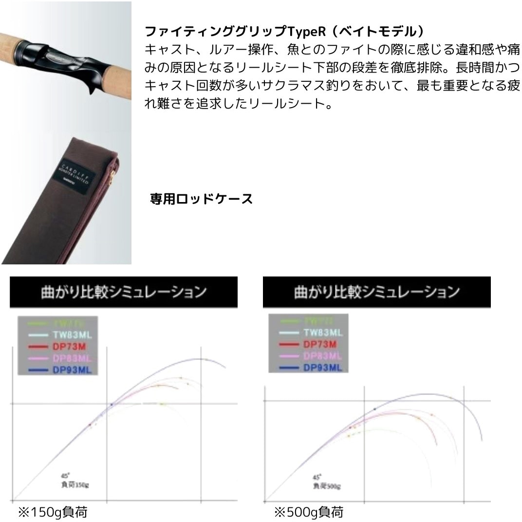 シマノ モンスターリミテッド DPB73M DPB73M カーディフ モンスターリミテッド SHIMANO(シマノ) 継数2