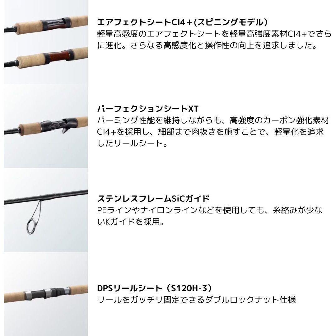 S83ML カーディフNX SHIMANO(シマノ) 継数2本 全長2.51m仕舞