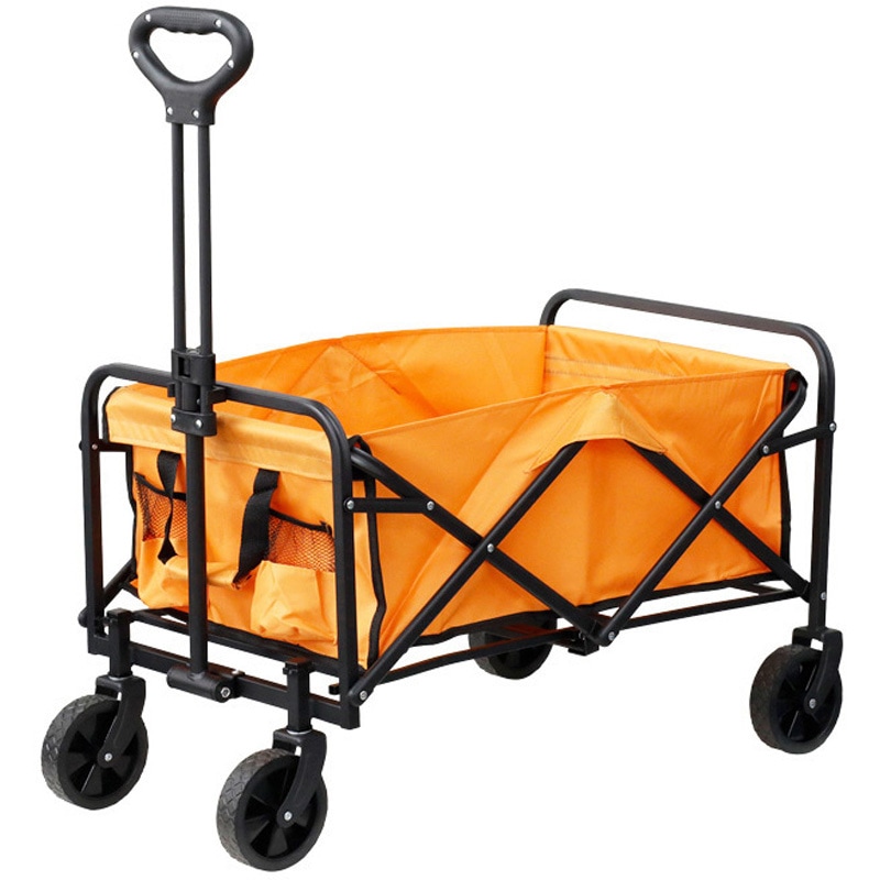 C004A-OR 4輪折りたたみガーデンワゴン 65L 80kg 1個 SIS 【通販モノタロウ】