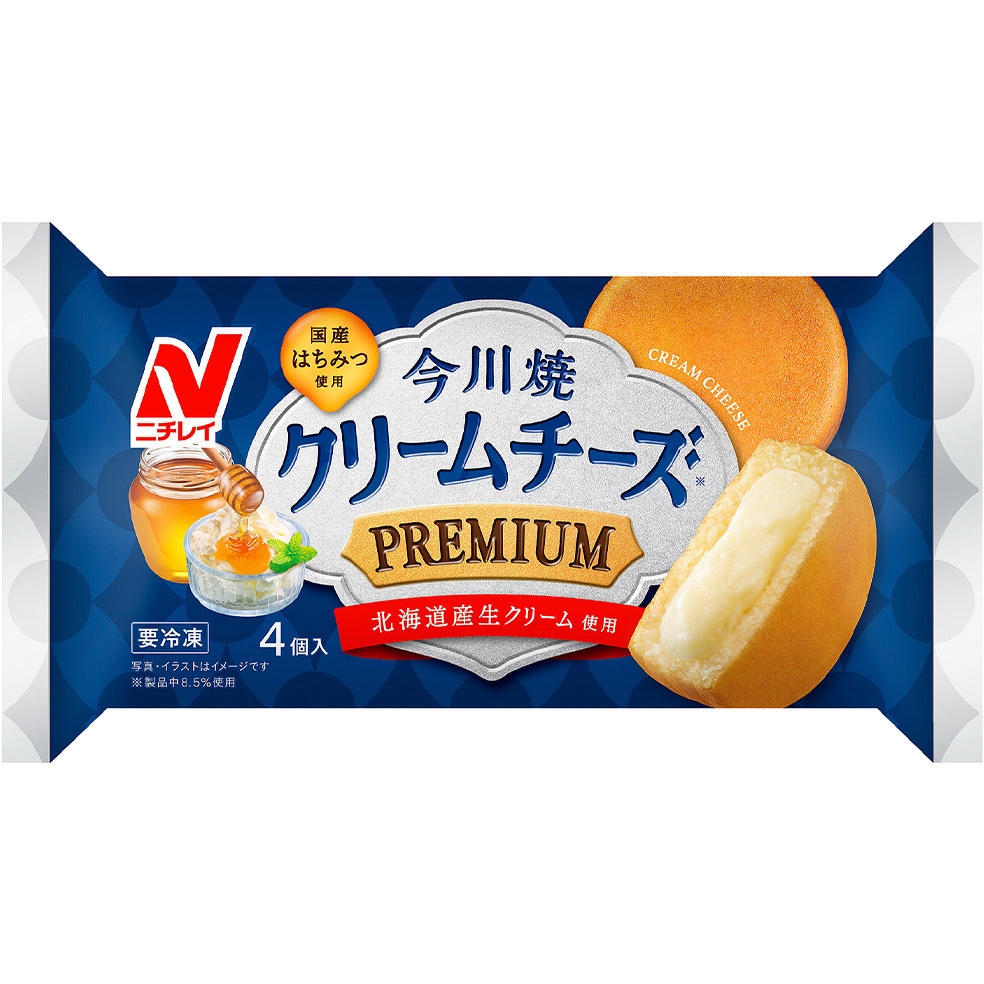 冷凍]今川焼(クリームチーズ プレミアム) 1セット(252g×4個) ニチレイ