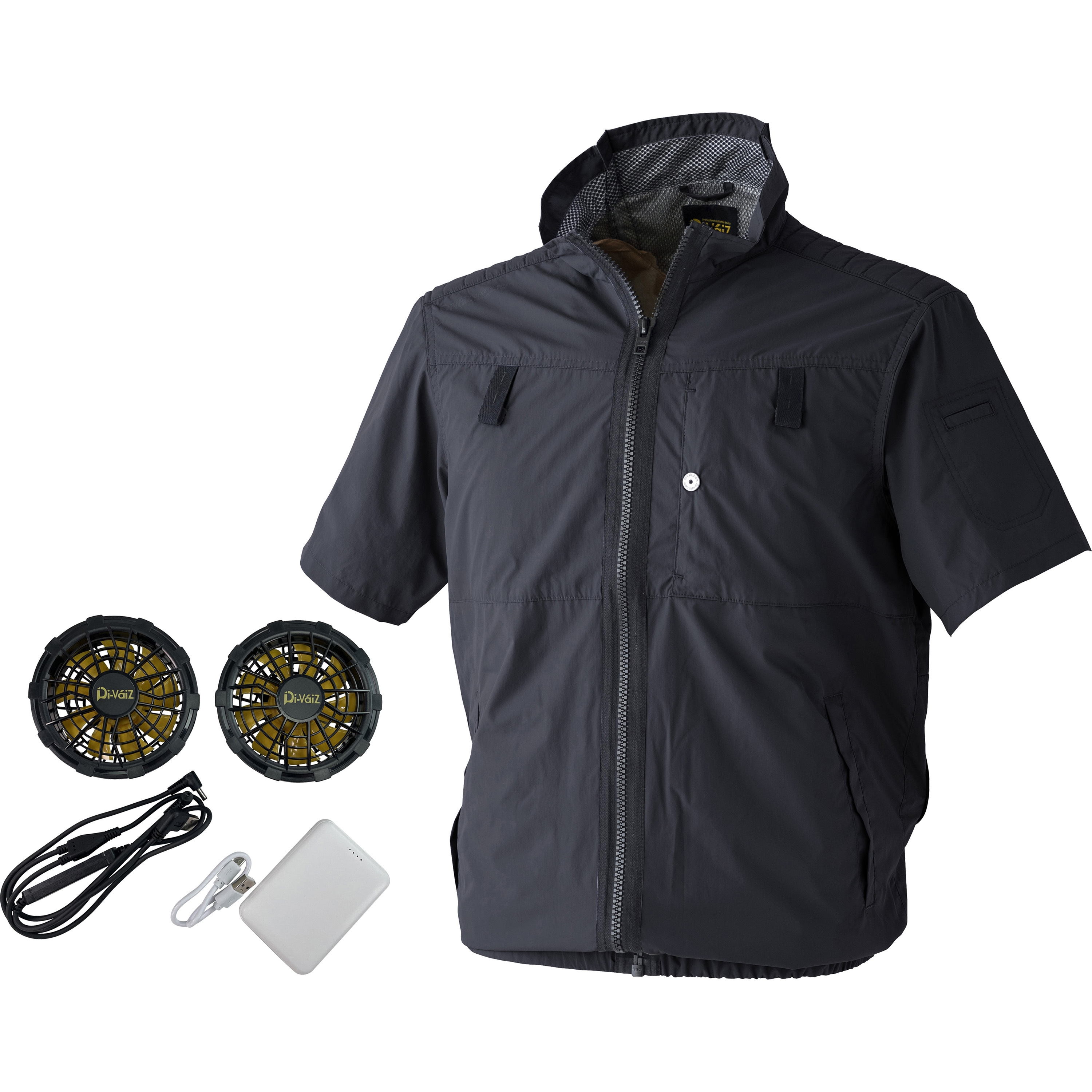 エレクトリックファン付きウェア ネイビー　６L 空調ファン付きウエア エレクトリックファン付きウェア ネイビー 6L