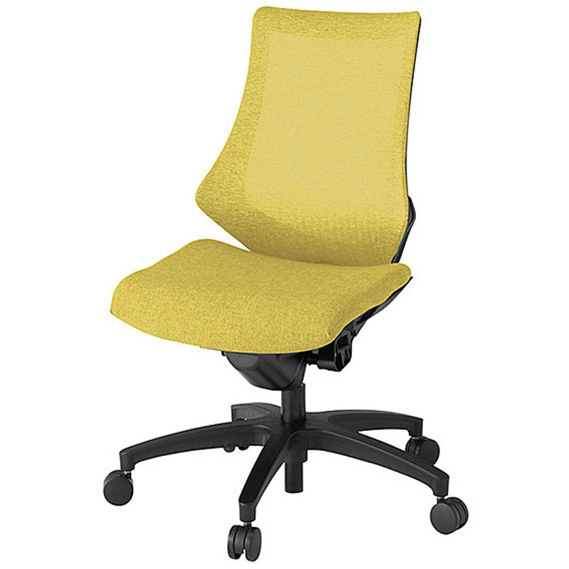 KG-170JE-T1U6 エフチェア メッシュハイバック 肘なし<配送時組立サービス付> イトーキ 組立・設置・取付 ナイロン双輪キャスター 高さ930-1045mm幅680mm奥行560-610mm  KG-170JE-T1U6