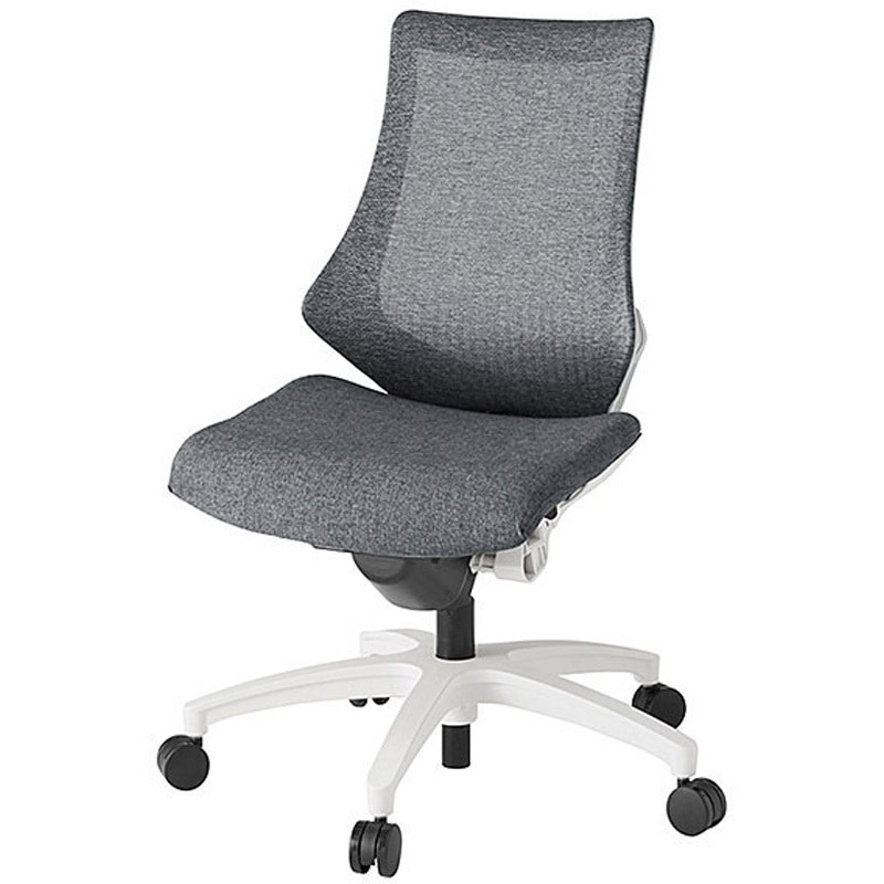 KG-170JE-W9T3 エフチェア メッシュハイバック 肘なし<配送時組立サービス付> イトーキ 組立・設置・取付 ナイロン双輪キャスター 高さ930-1045mm幅680mm奥行560-610mm  KG-170JE-W9T3