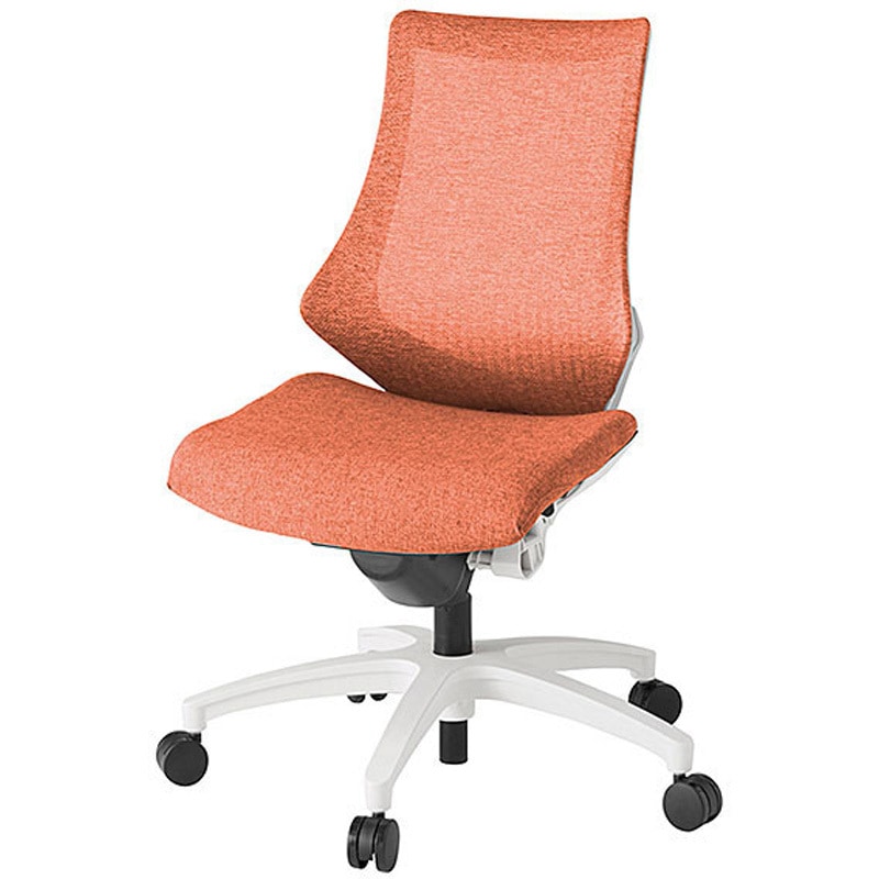 KG-170JE-W9D4 エフチェア メッシュハイバック 肘なし<配送時組立サービス付> イトーキ 組立・設置・取付 ナイロン双輪キャスター 高さ930-1045mm幅680mm奥行560-610mm  KG-170JE-W9D4