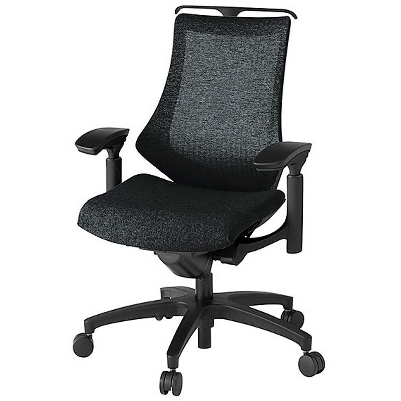 KG-177JEH-T1T1 エフチェア メッシュハイバック 可動肘 ハンガー付<配送時組立サービス付> イトーキ 組立・設置・取付 ナイロン双輪キャスター 高さ930-1045mm幅680mm奥行560-610mm  KG-177JEH-T1T1