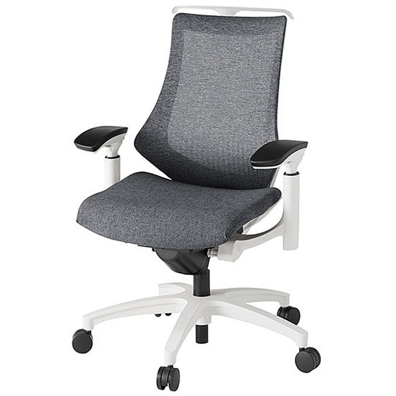 KG-177JEH-W9T3 エフチェア メッシュハイバック 可動肘 ハンガー付<配送時組立サービス付> イトーキ 組立・設置・取付 ナイロン双輪キャスター 高さ930-1045mm幅680mm奥行560-610mm  KG-177JEH-W9T3