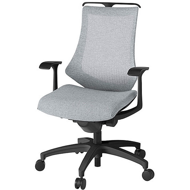 KG-175JEH-T1T7 エフチェア メッシュハイバック 固定肘 ハンガー付<配送時組立サービス付> イトーキ 組立・設置・取付 ナイロン双輪キャスター 高さ930-1045mm幅680mm奥行560-610mm  KG-175JEH-T1T7